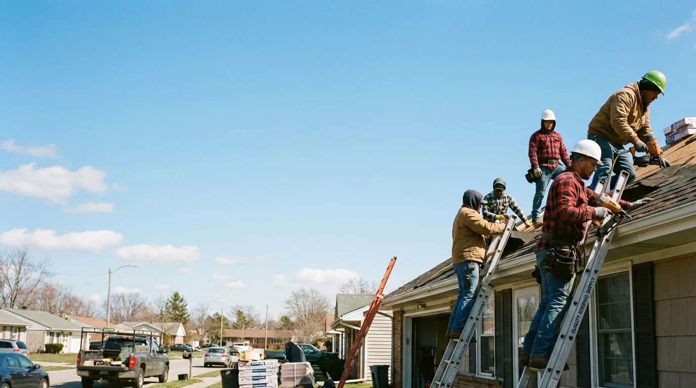 Roofing in Wolcottville, IN near me